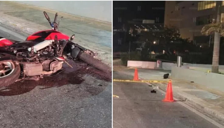 Las personas iban en una motocicleta y fallecieron al instante cerca del hotel Live Aqua