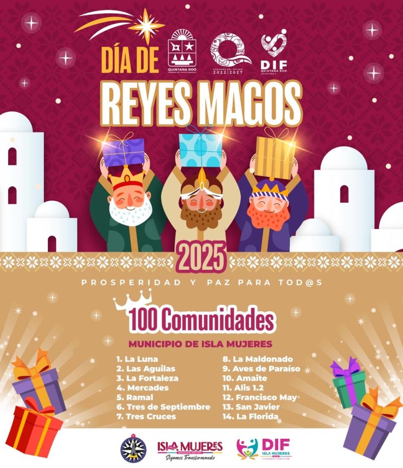 Llevará por primera vez Mara Lezama a los Reyes Magos a 100 comunidades de Quintana Roo