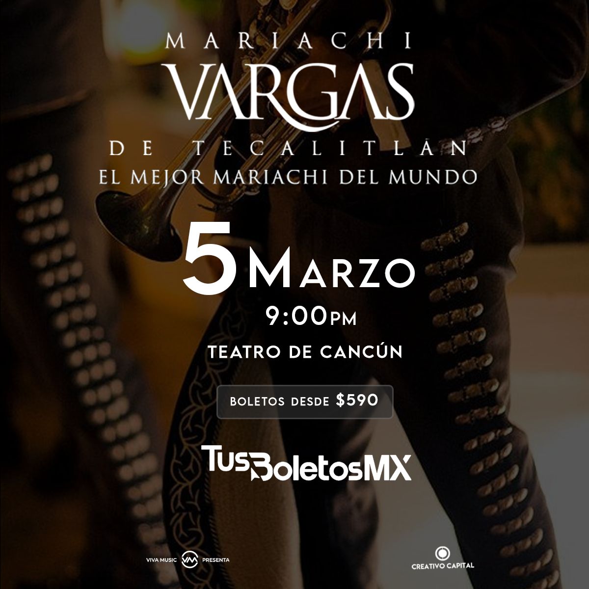 Mariachi Vargas de Tecalitlán en Cancún