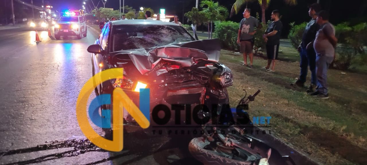 Motociclista gravemente herido tras ser arrollado en la avenida López Portillo