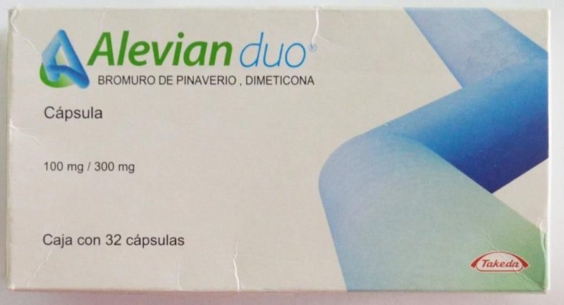 DPRIS ALERTA SOBRE FALSIFICACIÓN DEL PRODUCTO ALEVIAN DUO (bromuro de pinaverio, dimeticona) 100mg/300mg, cáspula