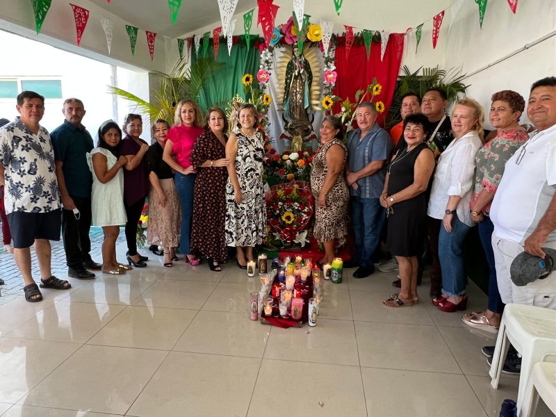 EXITOSAS FESTIVIDADES A LA “VIRGEN DE GUADALUPE” EN EL SINDICATO DE TAXISTAS “ANDRÉS QUINTANA ROO”