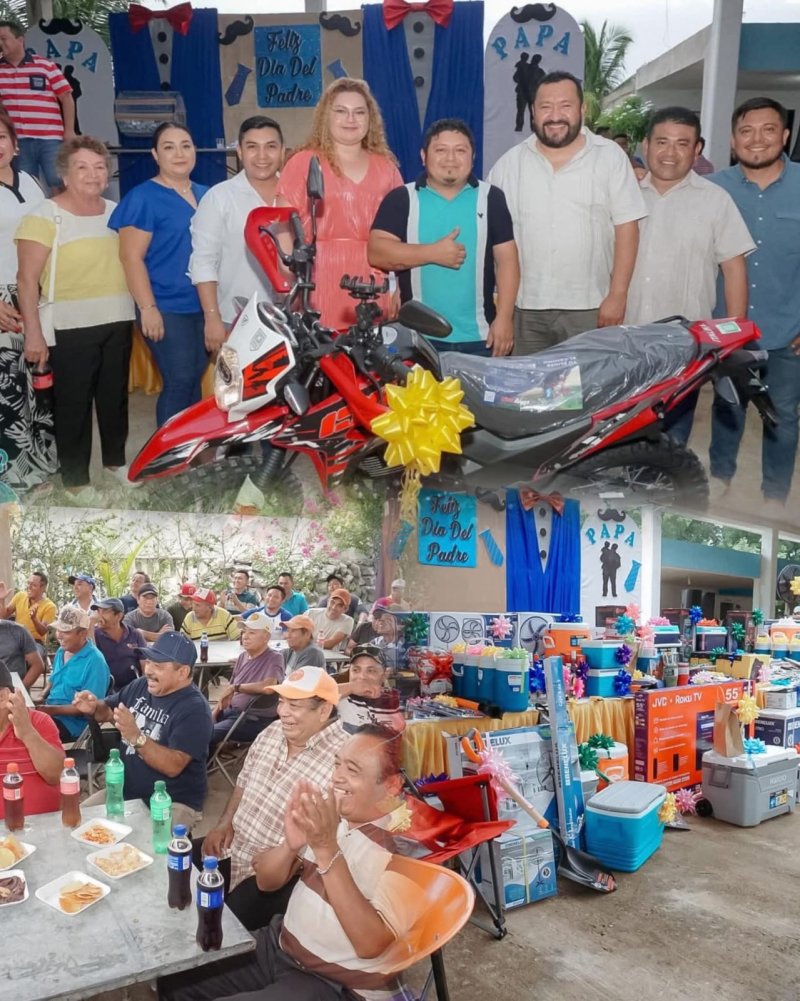 Celebran a lo grande el Día del Padre en Dzilam González: destaca la participación del alcalde