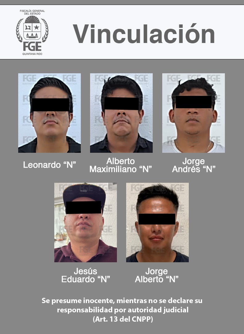 Obtiene FGE vinculación a proceso para 10 personas por narcomenudeo en Playa del Carmen y Benito Juárez