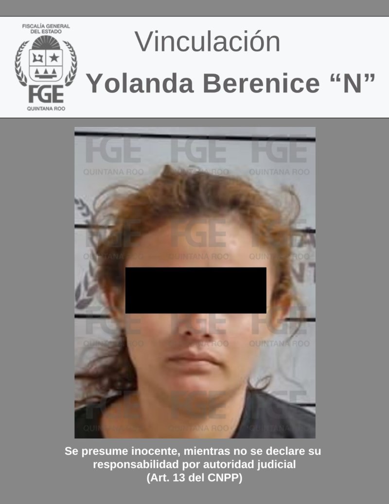 Consigue FGE vinculación a proceso para una mujer por homicidio calificado en agravio de un policía municipal en Benito Juárez