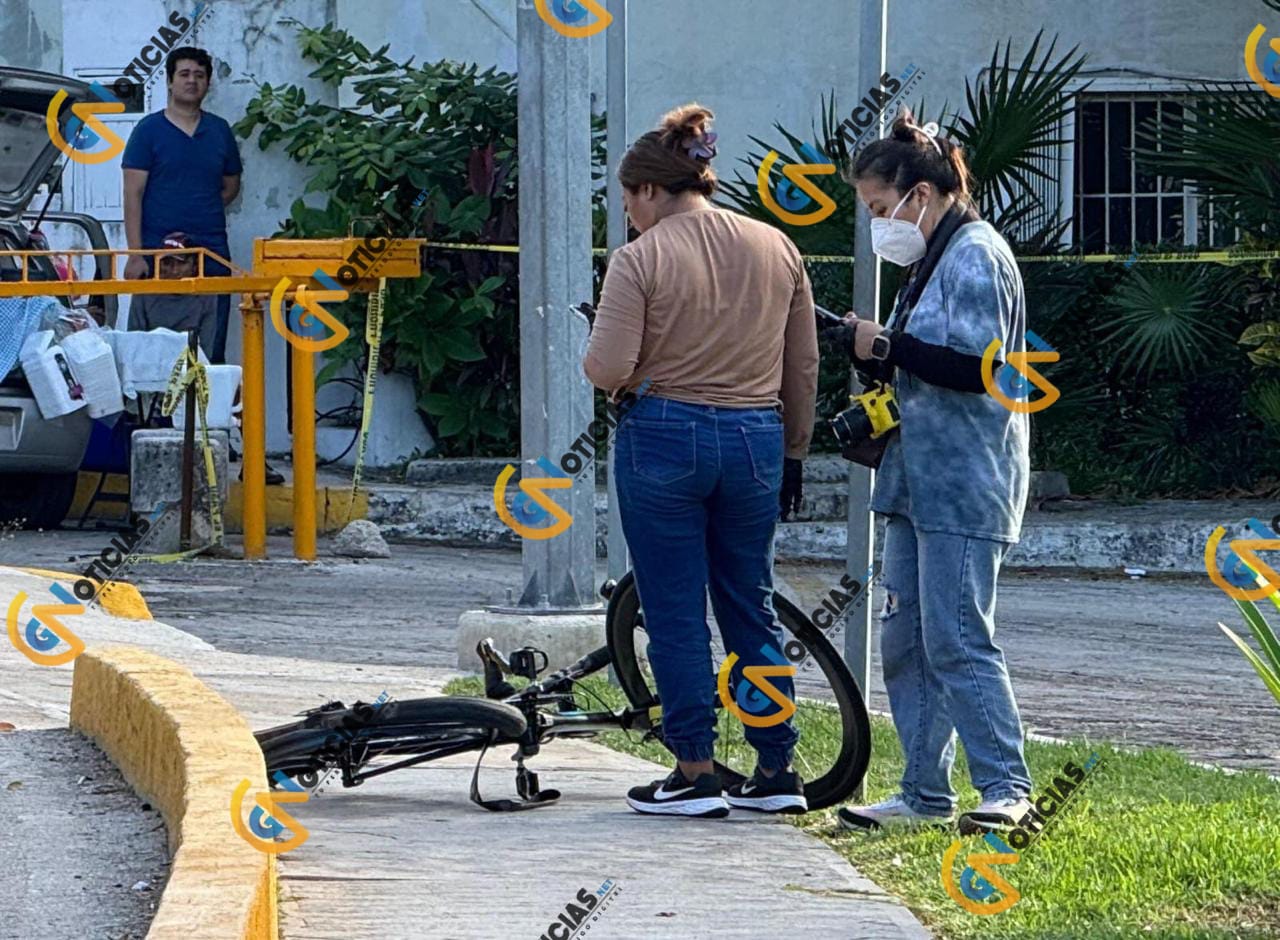 Un trágico accidente se registró esta mañana en la zona hotelera cuando la conductora de un auto atropelló brutalmente a un ciclista y lo dejó sin vida