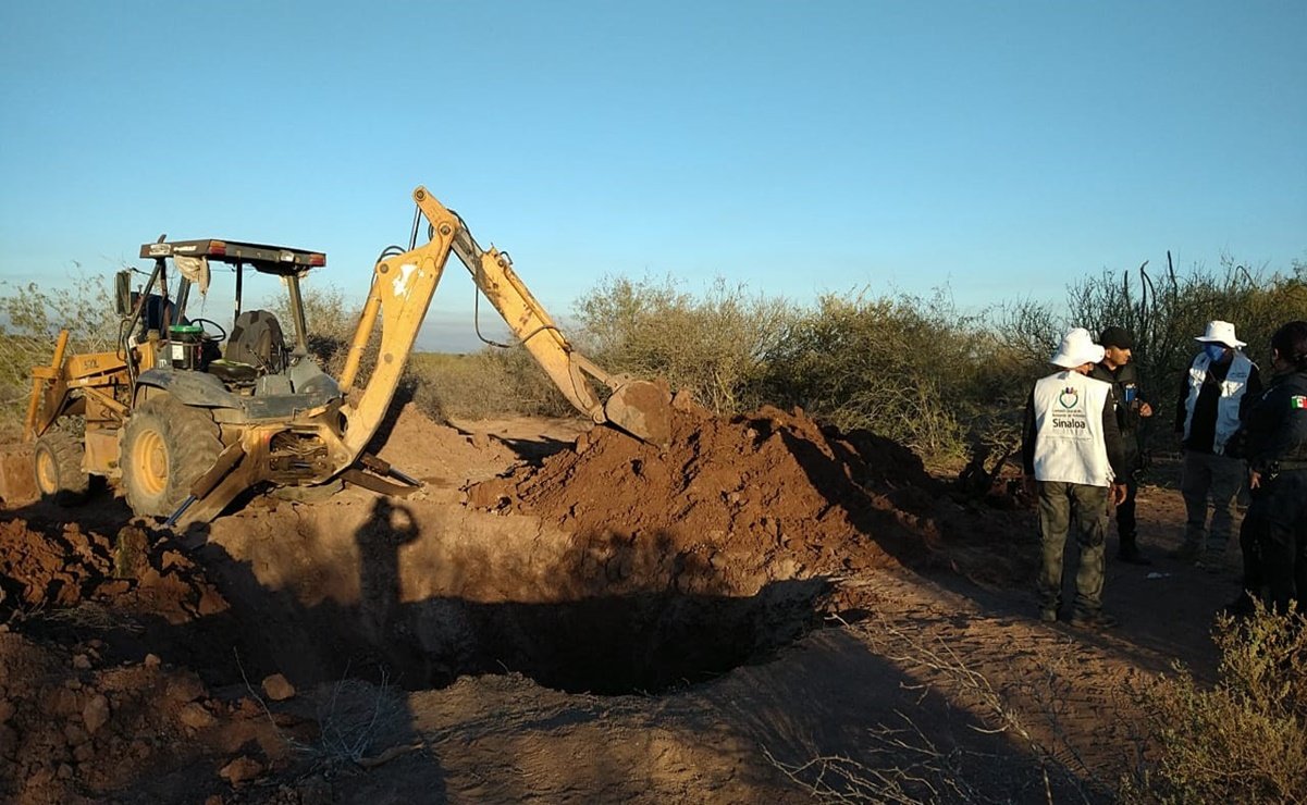 Investigan si restos óseos localizados en fosa clandestina en Sinaloa son de jóvenes desaparecidos en 2011