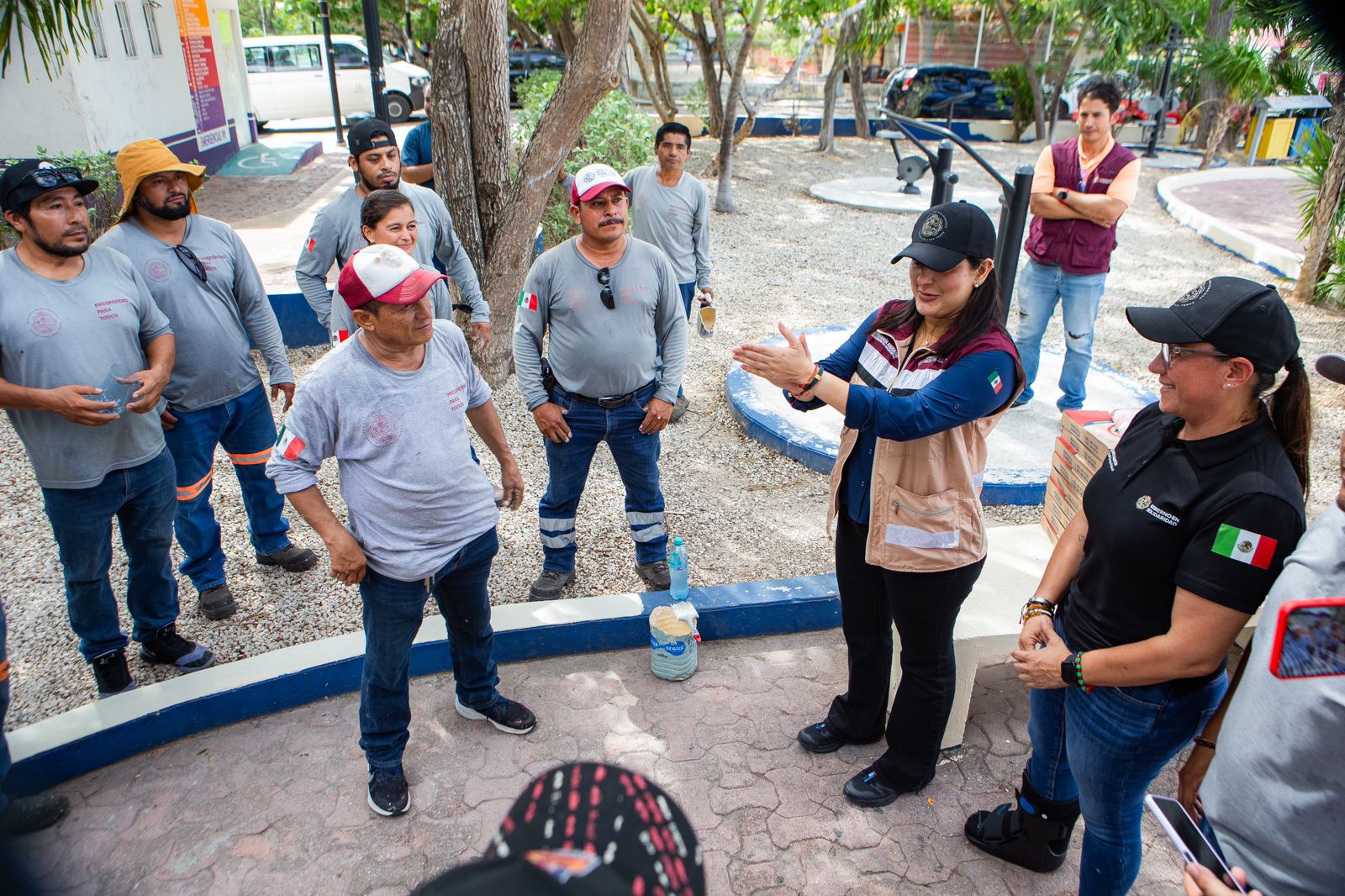 Estefanía Mercado inicia histórica rehabilitación de 376 parques para dar nueva identidad urbana a Playa del Carmen