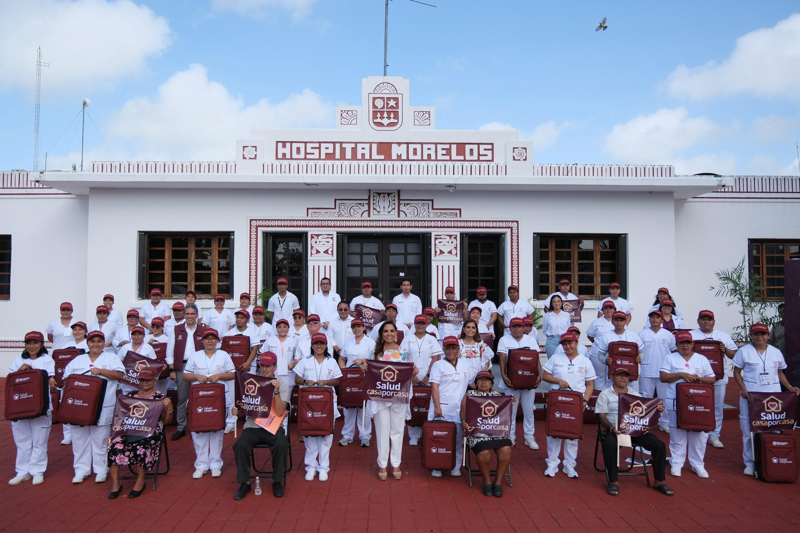 Con 179 profesionales, en Quintana Roo el programa “Salud casaporcasa” llevará atención médica gratuita a domicilio a personas adultas mayores