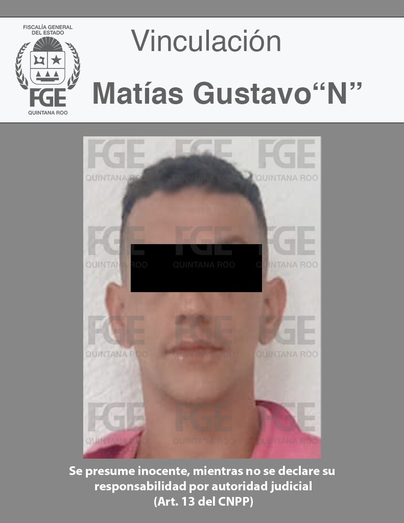 Logra Fiscalía dos años de prisión preventiva para un sujeto argentino por trata de personas en Playa del Carmen