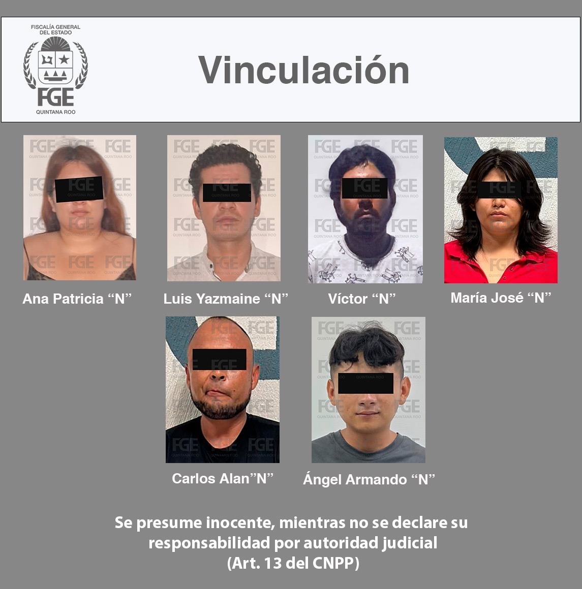 Obtiene Fiscalía vinculación a proceso de 8 personas por narcomenudeo en Benito Juárez, Playa del Carmen y Cozumel