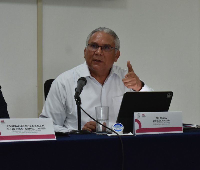 Destaca Raciel López Salazar disminución de 47 por ciento en el número de homicidios dolosos en Quintana Roo, durante el primer cuatrimestre del año