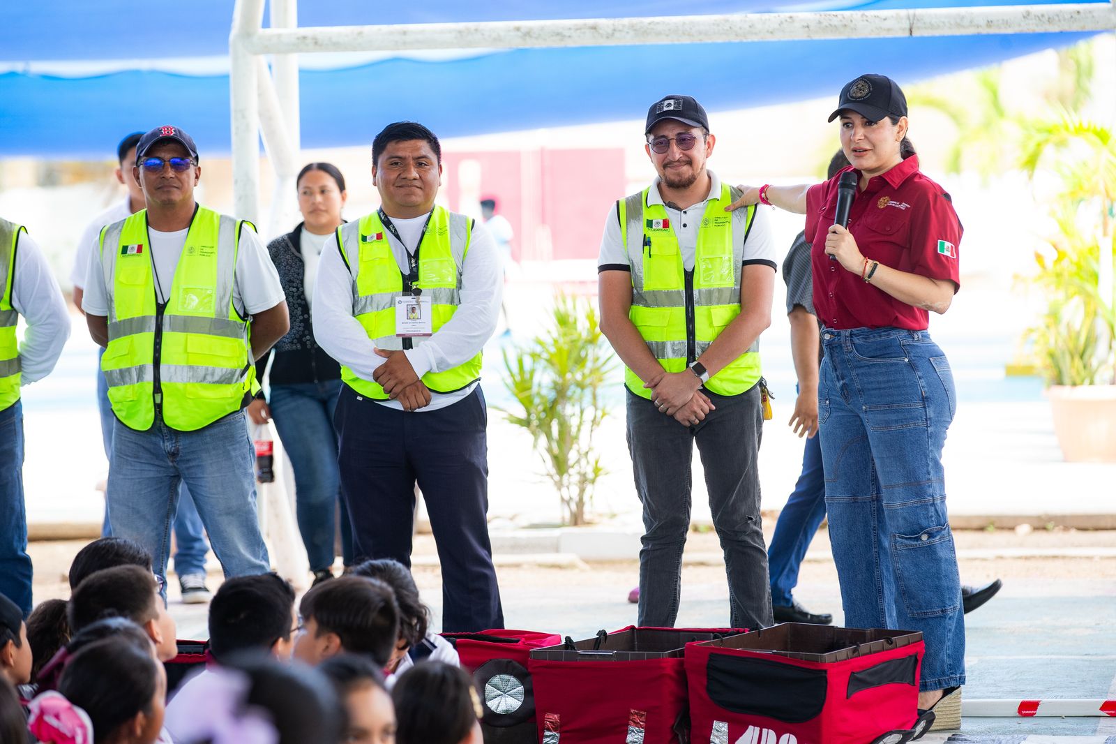 Estefanía Mercado suma esfuerzos con la iniciativa privada para llevar educación vial con enfoque en derechos humanos a la niñez de Playa del Carmen