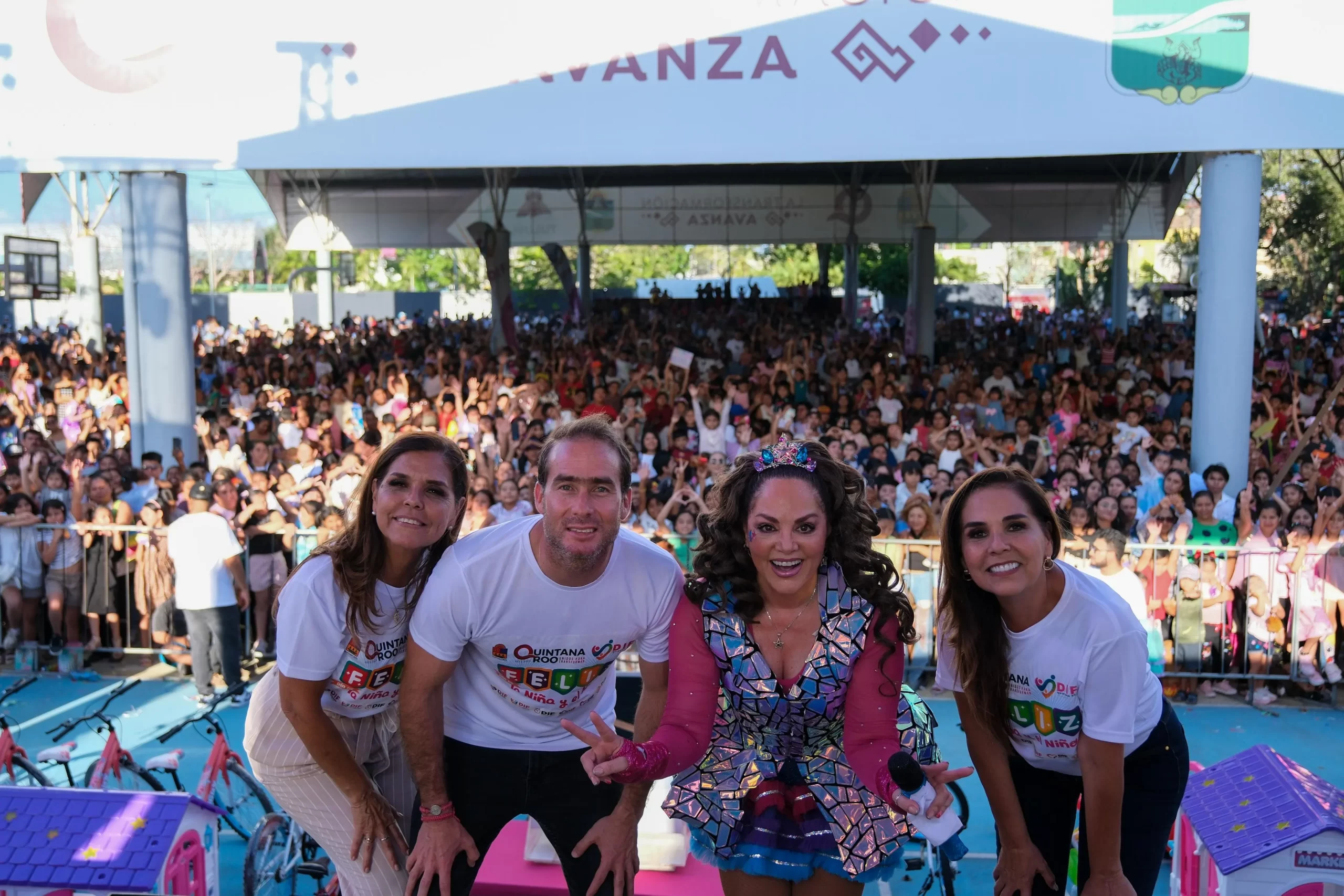Con más de 8 mil asistentes celebra Mara Lezama el Día de la Niña y del Niño en Tulum con espectáculo de Tatiana