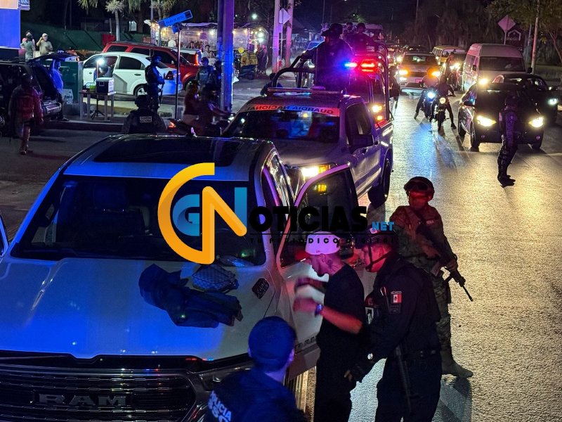 Un fuerte despliegue policial se registró la noche de ayer, para recorrer las zonas con más incidencia delictivas.