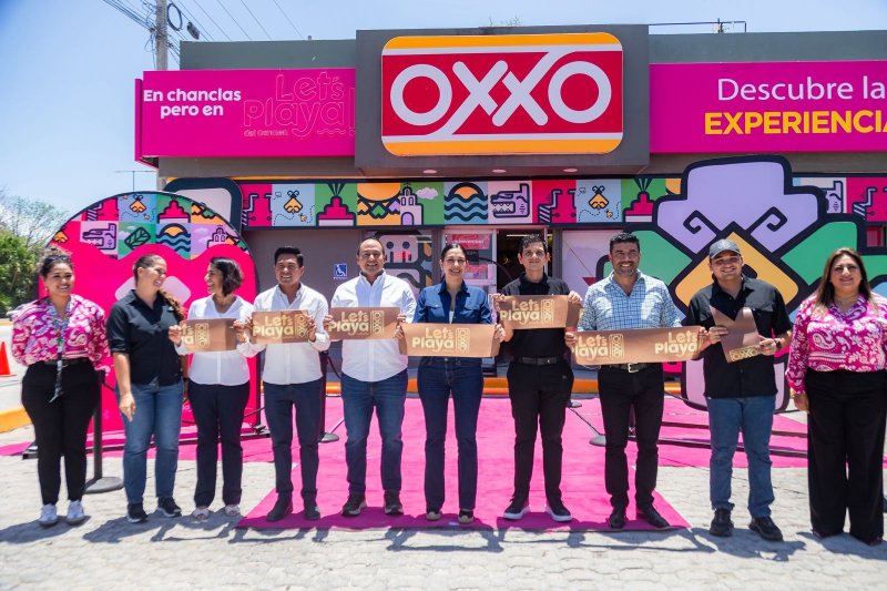 Gobierno de Playa del Carmen, liderado por Estefanía Mercado, y Oxxo impulsan el orgullo playense con nueva imagen de ciudad