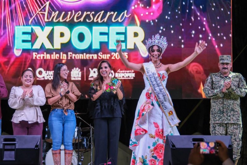 Mara Lezama y Yensunni Martínez inauguran la edición 50 de la EXPOFER, la Feria de la Frontera Sur