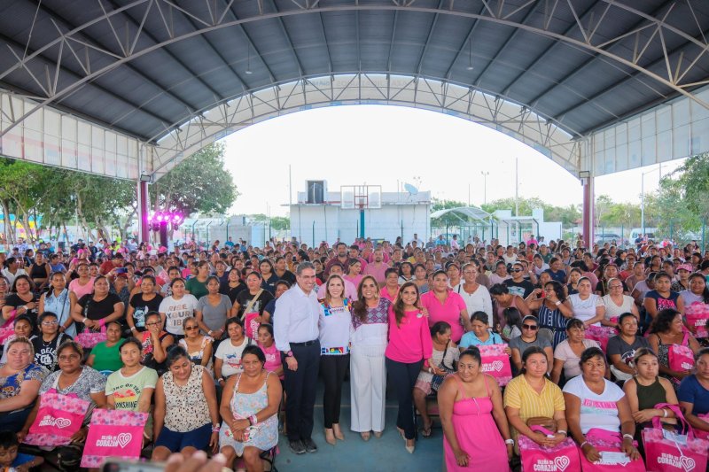 Inician Mara Lezama y Atenea Gómez entrega de 3 mil 500 apoyos del programa municipal “Isleña de Corazón”