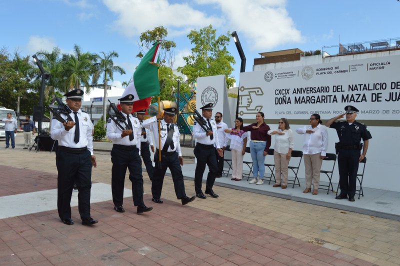 Gobierno de Playa del Carmen rinde homenaje a Margarita Maza de Juárez, en el 199 aniversario de su natalicio