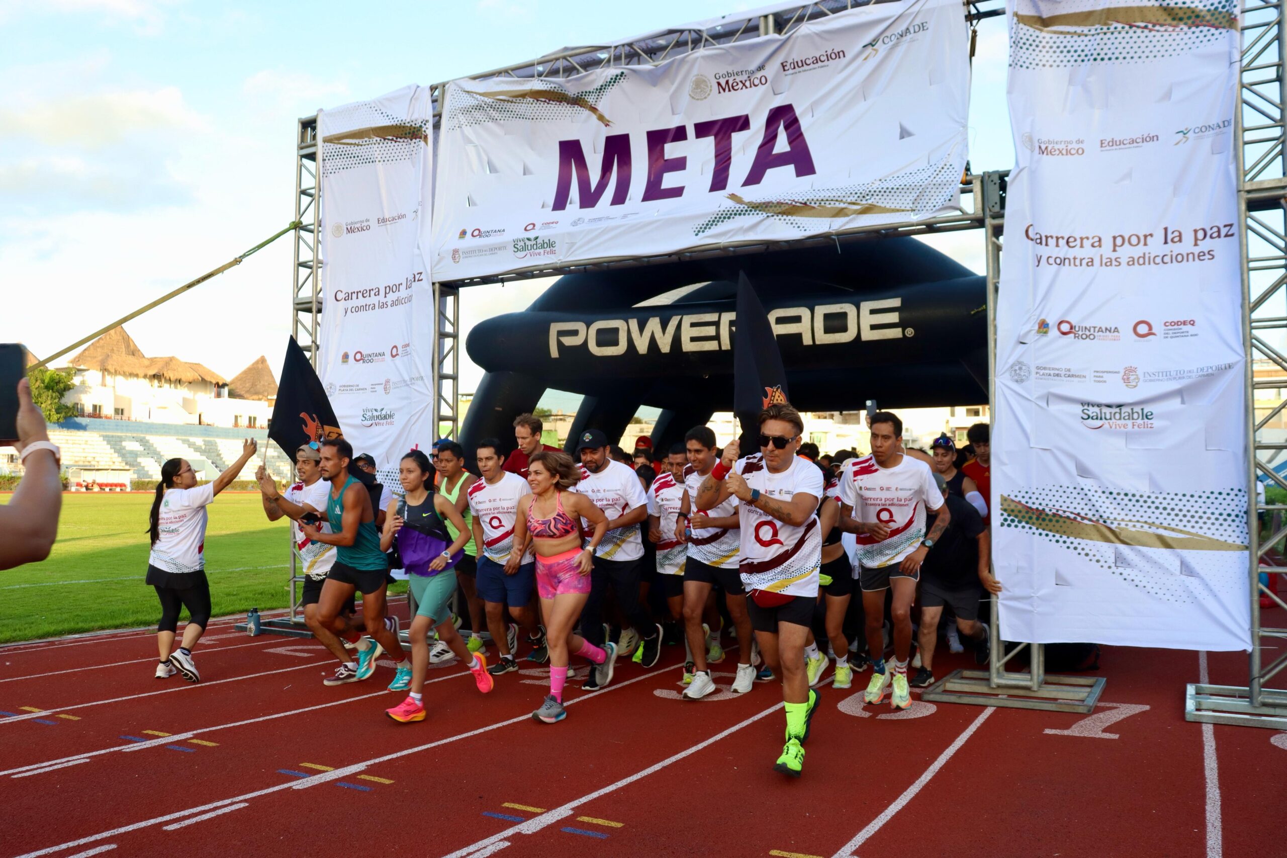 Con 2 mil corredores, Quintana Roo participó en la primera Carrera y Caminata por la Paz y contra las Adicciones