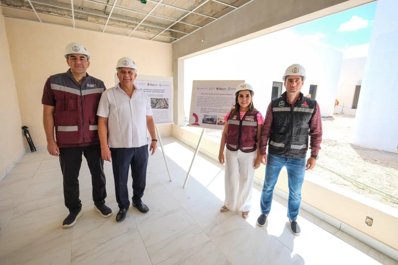Informa Mara Lezama avance del 63% en construcción del Centro de Justicia para las Mujeres en Tulum, tras supervisión