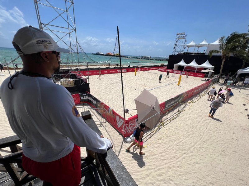 Gobierno de Playa del Carmen implementa operativo de seguridad por el Mundial de Voleibol de Playa