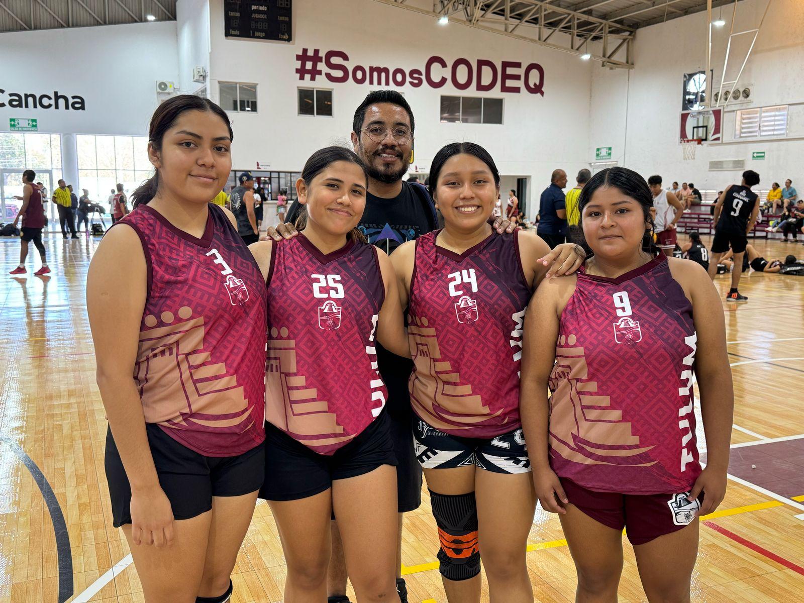 Cumplen atletas quintanarroenses en la disciplina de básquetbol 3×3 de los Juegos Deportivos Estatales 2025