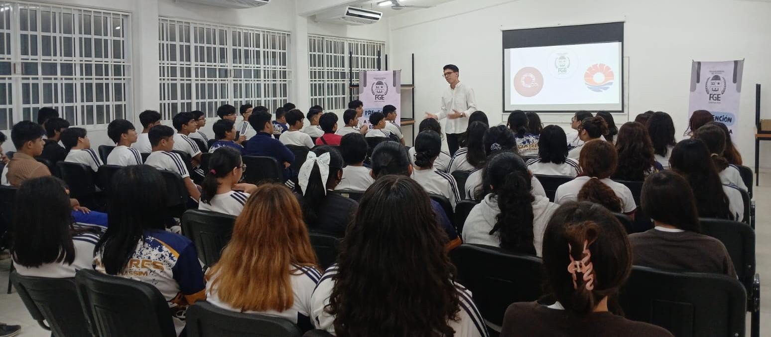 FGE y Ayuntamiento de Benito Juárez imparten pláticas a más de 2 mil estudiantes en el programa “Prevención a través de la Educación”