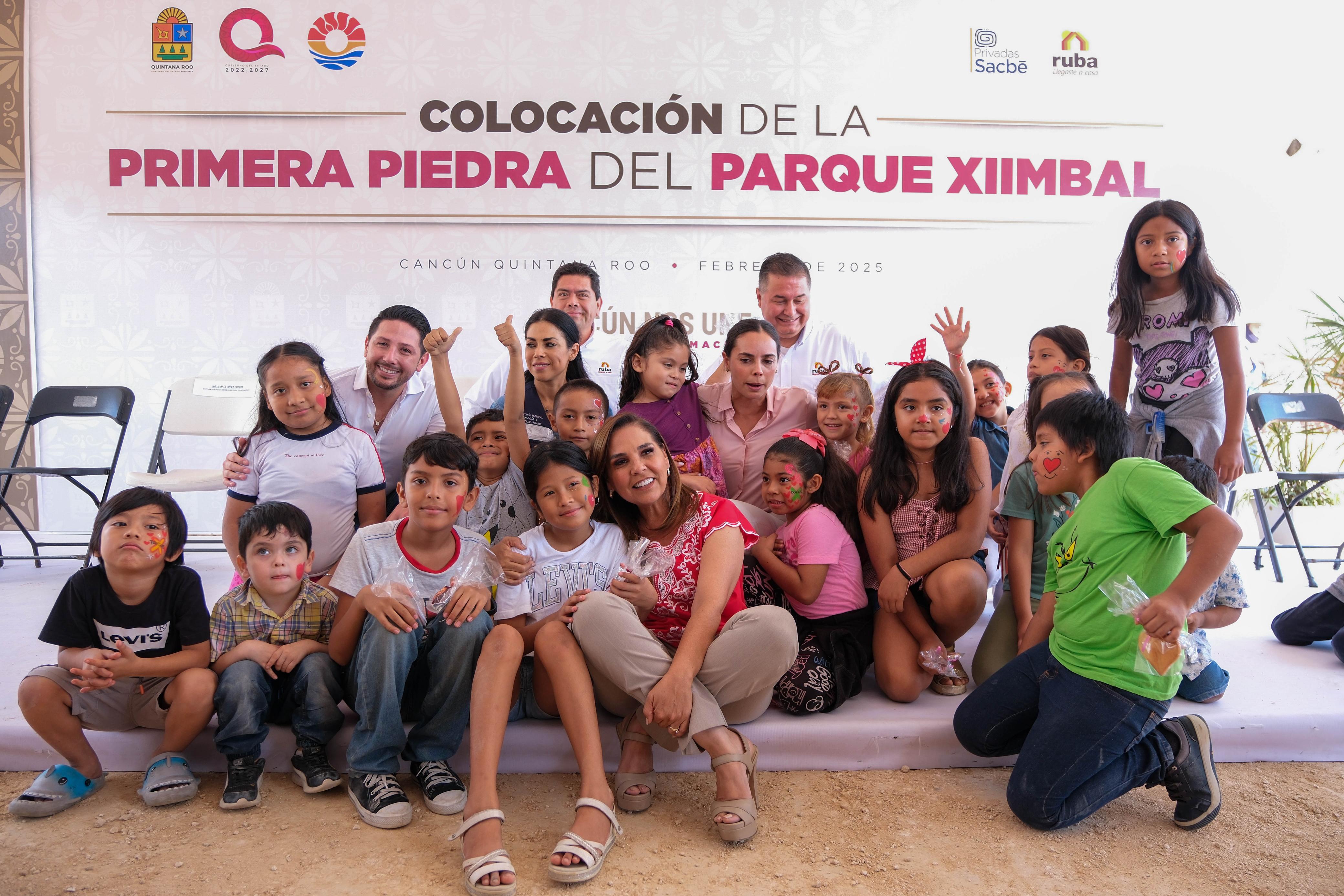 Con suma de esfuerzos, Mara Lezama y Ana Paty Peralta inician construcción de parque Xiimbal, en Cancún