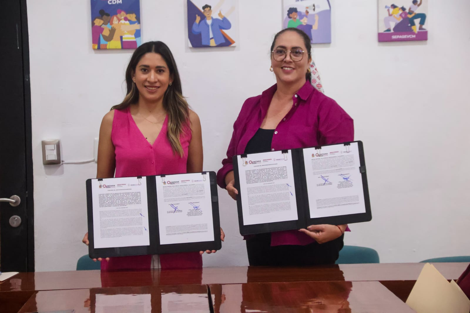SEMUJERES y el Sistema Anticorrupción de Quintana Roo firman convenio de colaboración con enfoque de género