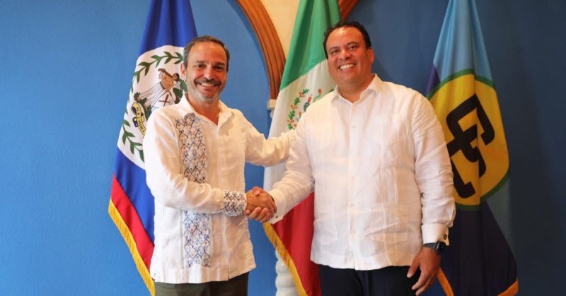 Fortalece Quintana Roo y Belice cooperación bilateral entre para impulsar el comercio exterior y mejorar la integración de zonas francas