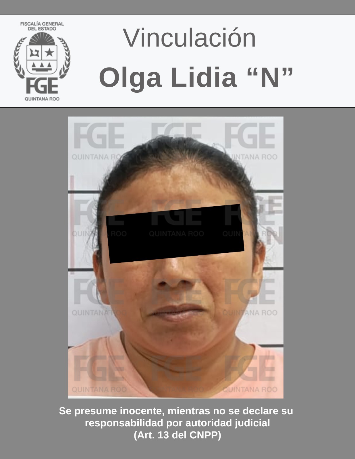 Obtiene FGE de Quintana Roo prisión preventiva para una mujer por extorsión agravada en Playa del Carmen