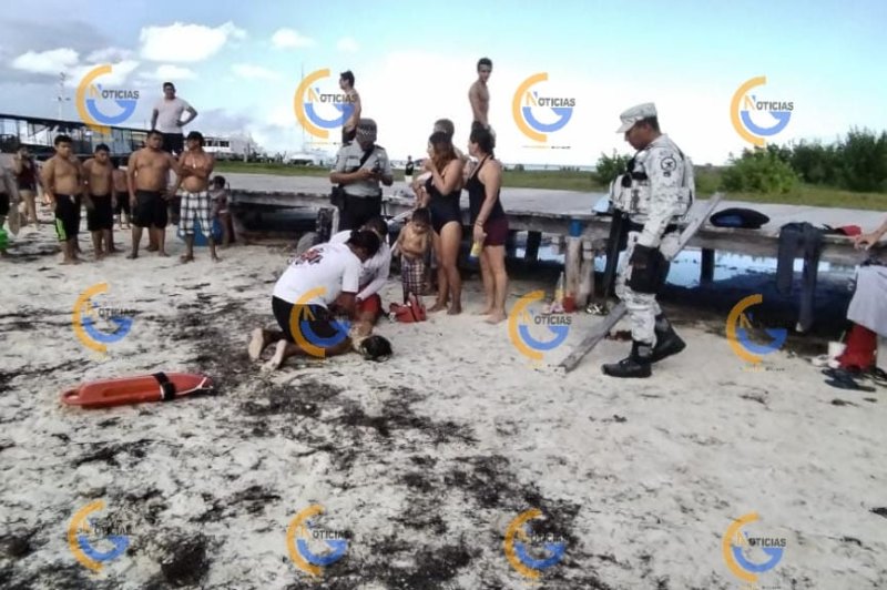 Una tarde familiar por poco termina en tragedia, una menor fue auxiliada por guardavidas en playa langosta.