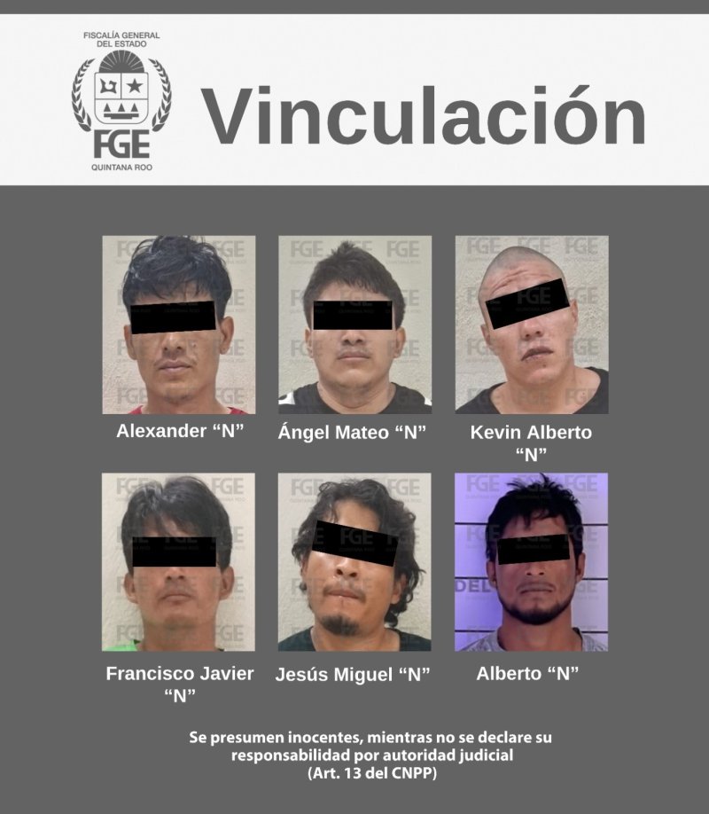 FGE Quintana Roo obtiene vinculación a proceso para seis personas por narcomenudeo en Playa del Carmen y Othón P. Blanco