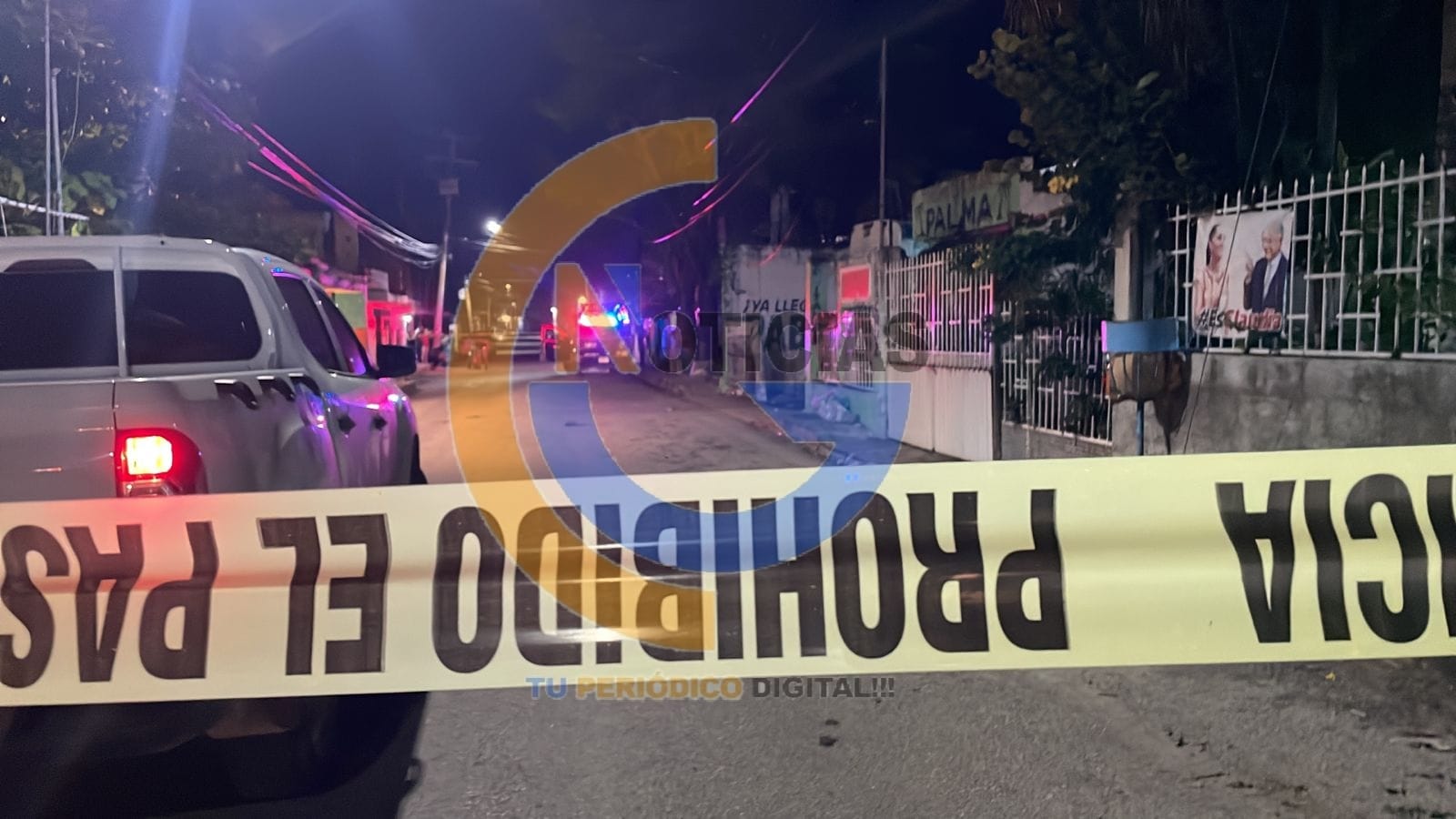 La violencia volvió a retumbar la noche de este domingo, en esta ocasión en la Supermanzana 66, donde un sujeto fue asesinado con un arma blanca afuera de un domicilio.