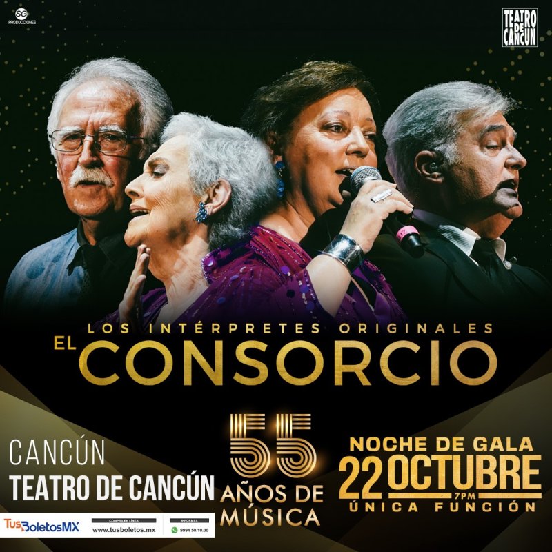 🎤🎶 EL CONSORCIO, FESTEJANDO 55 AÑOS DE MÚSICA EN CANCÚN 🎵🎶