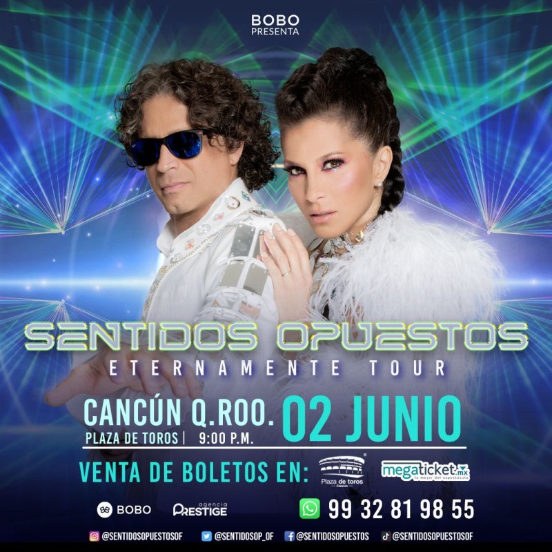 Cancún listos para unirte a la fiesta de Sentidos Opuestos 🍾🥳🎉