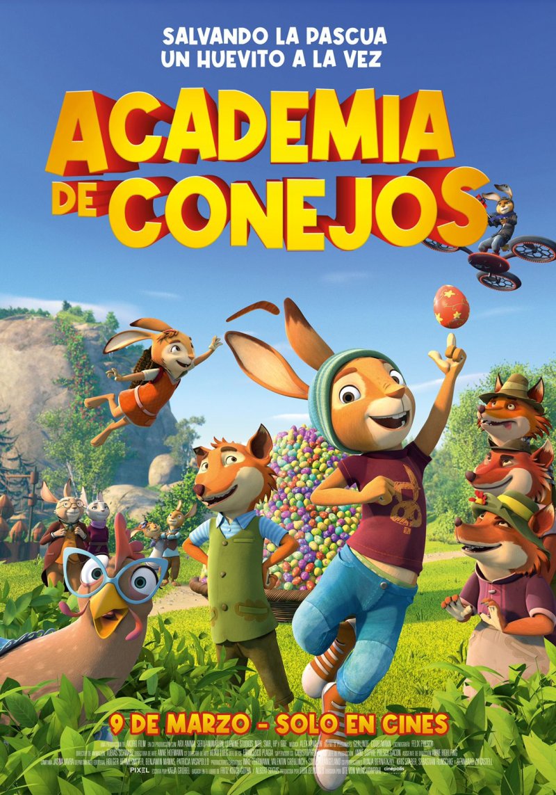 Academia de conejos: El gran robo de los huevos de Pascua, es una película animada Alemana, dirigida por Ute von Münchow-Pohl.
