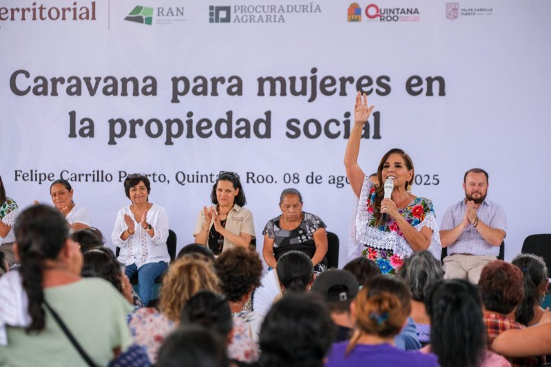 Caravana para Mujeres en la Propiedad Social reconoce derechos agrarios de mujeres rurales en Felipe Carrillo Puerto