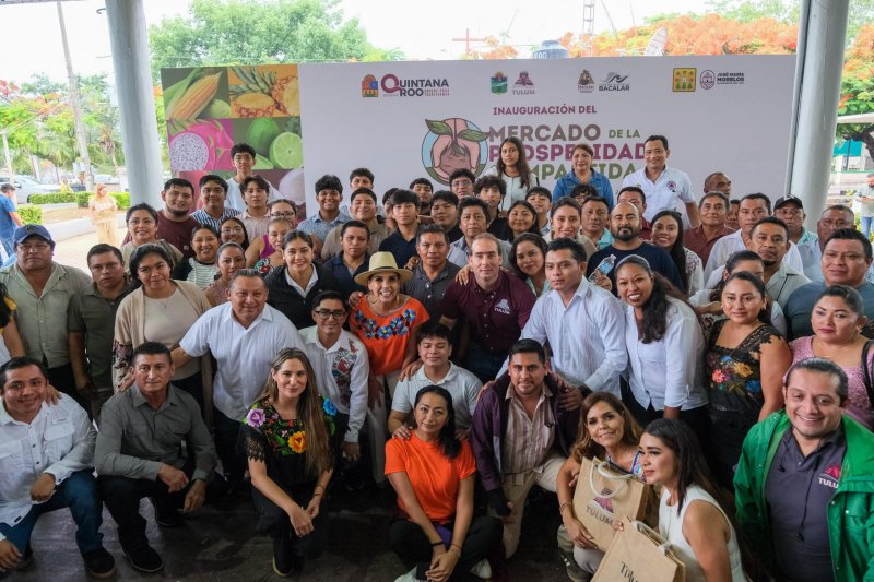 Mara Lezama impulsa el “Mercado de la Prosperidad Compartida” en Tulum para fortalecer la economía de productores y artesanos de la zona Maya