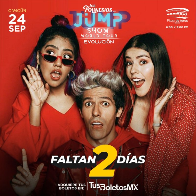 Solo faltan 2 días, ya tienes tus boletos para ver a LOS POLINESIOS😜😋🎤