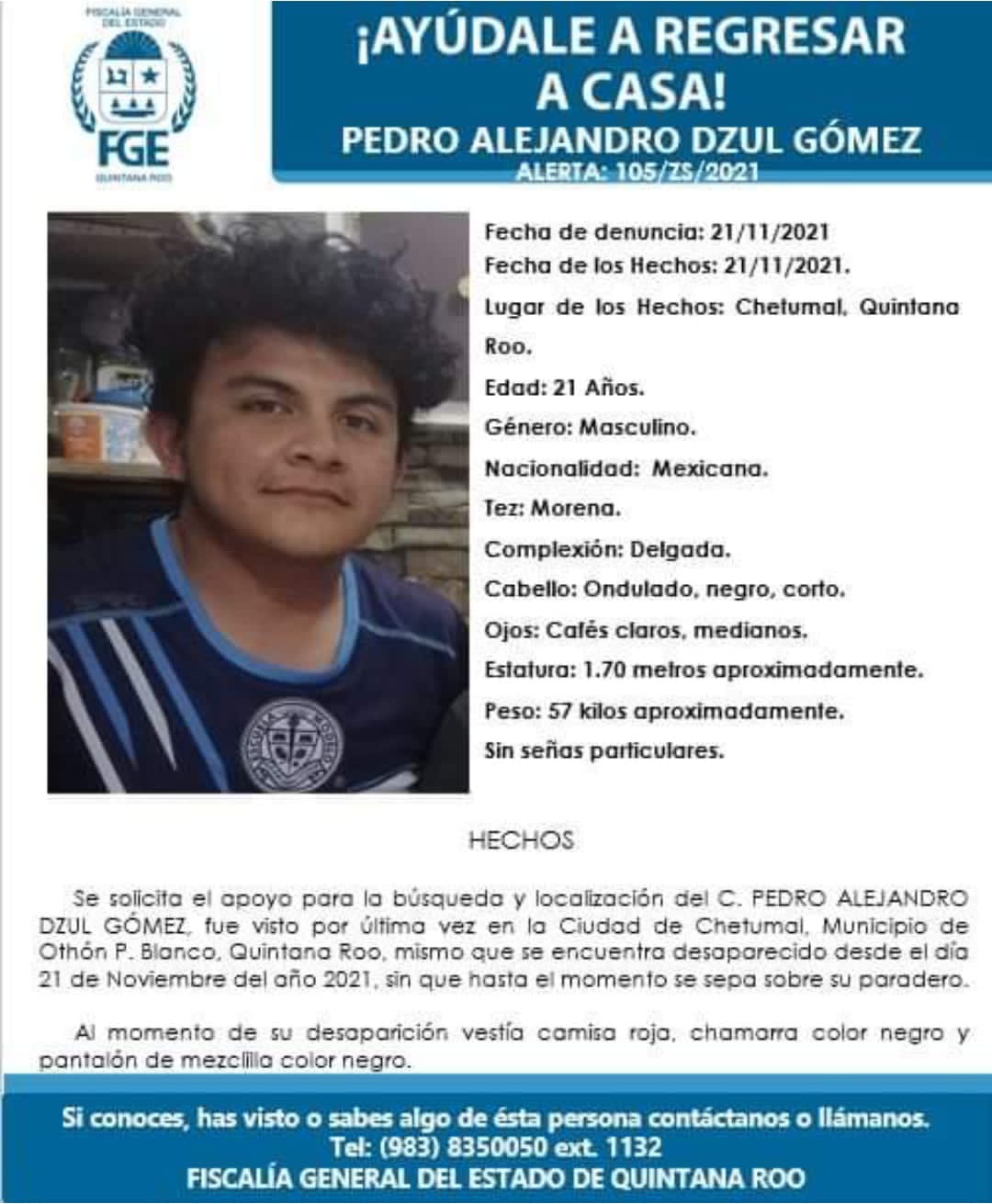 Privan de la libertad a un joven en la colonia Adolfo López Mateos de Chetumal