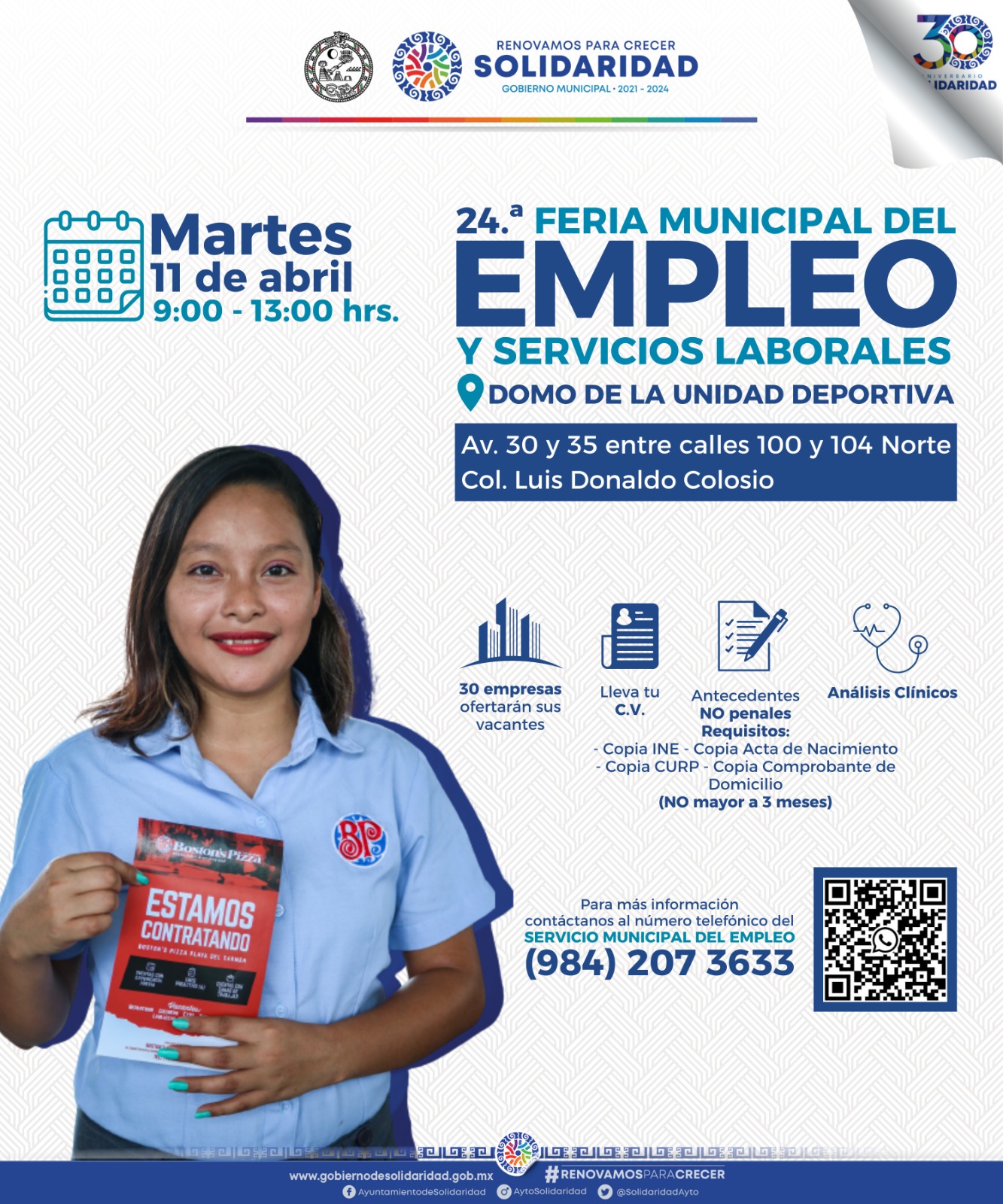“Próxima feria del empleo será en la Colosio*
