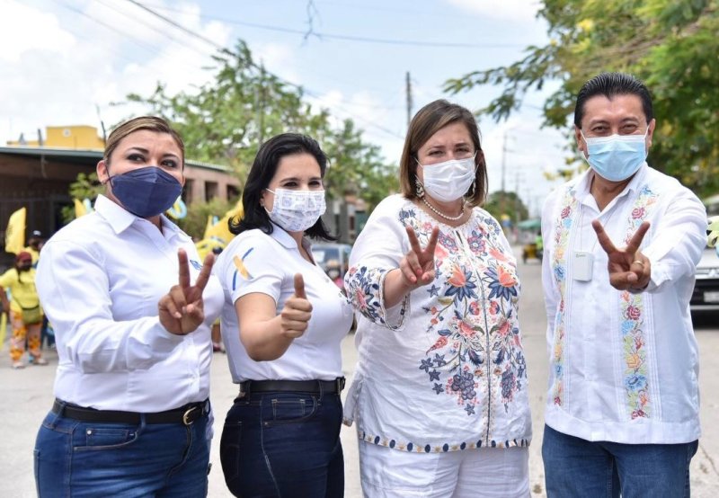 Recibe Chucho Pool respaldo de la senadora del PAN, Xóchitl Gálvez