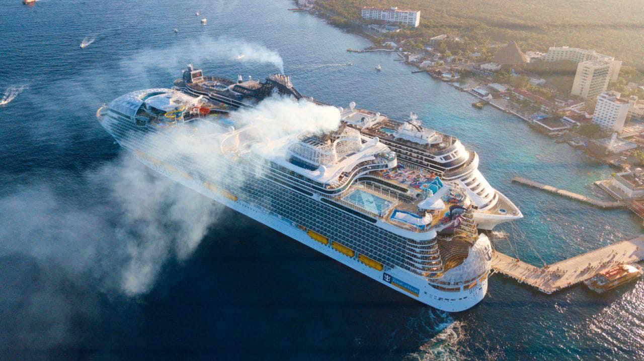 Recibió Cozumel al crucero más grande del mundo