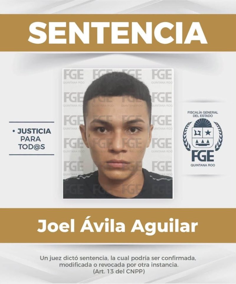 FGE impone hasta 41 años de prisión por homicidio en Cancún