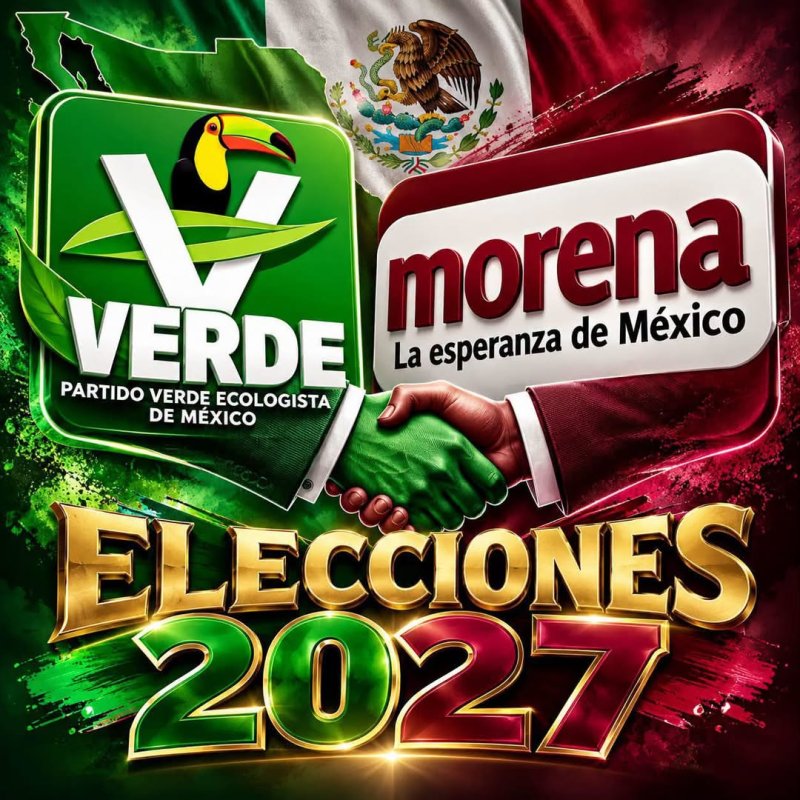 Morena pierde su guinda: Verde gana espacio rumbo a 2027
