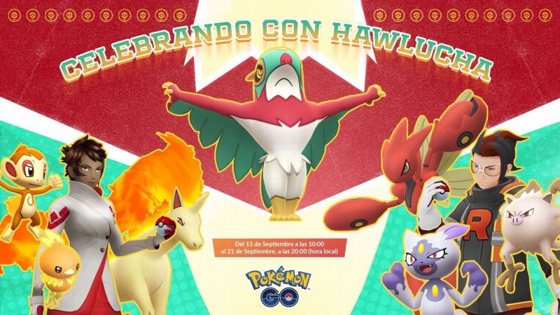 Pokémon GO lanza evento de Hawlucha en México