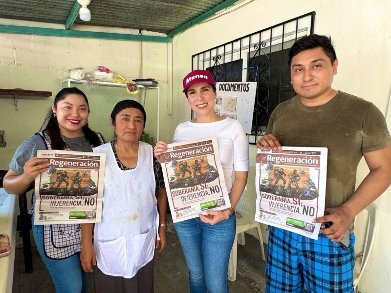 Atenea Gómez recorre la Región 92 para impulsar la Cuarta Transformación