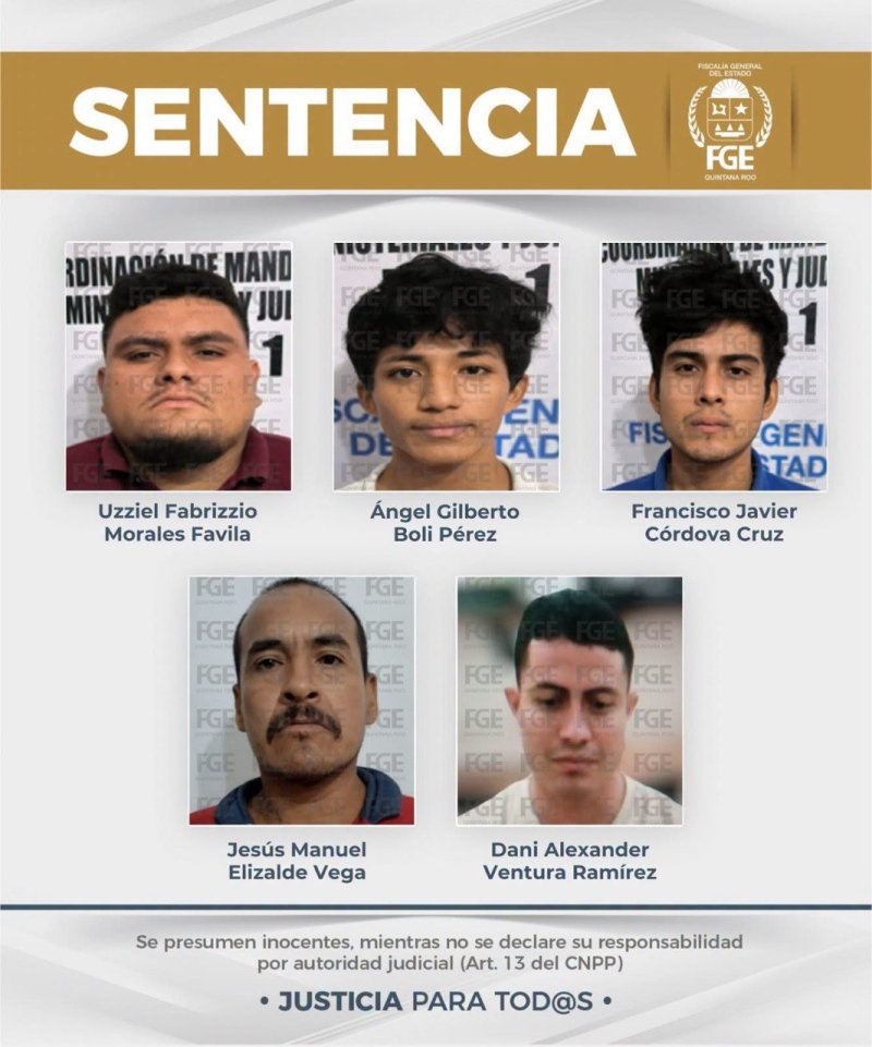 FGE: Quintana Roo impone hasta 50 años de prisión por homicidio calificado